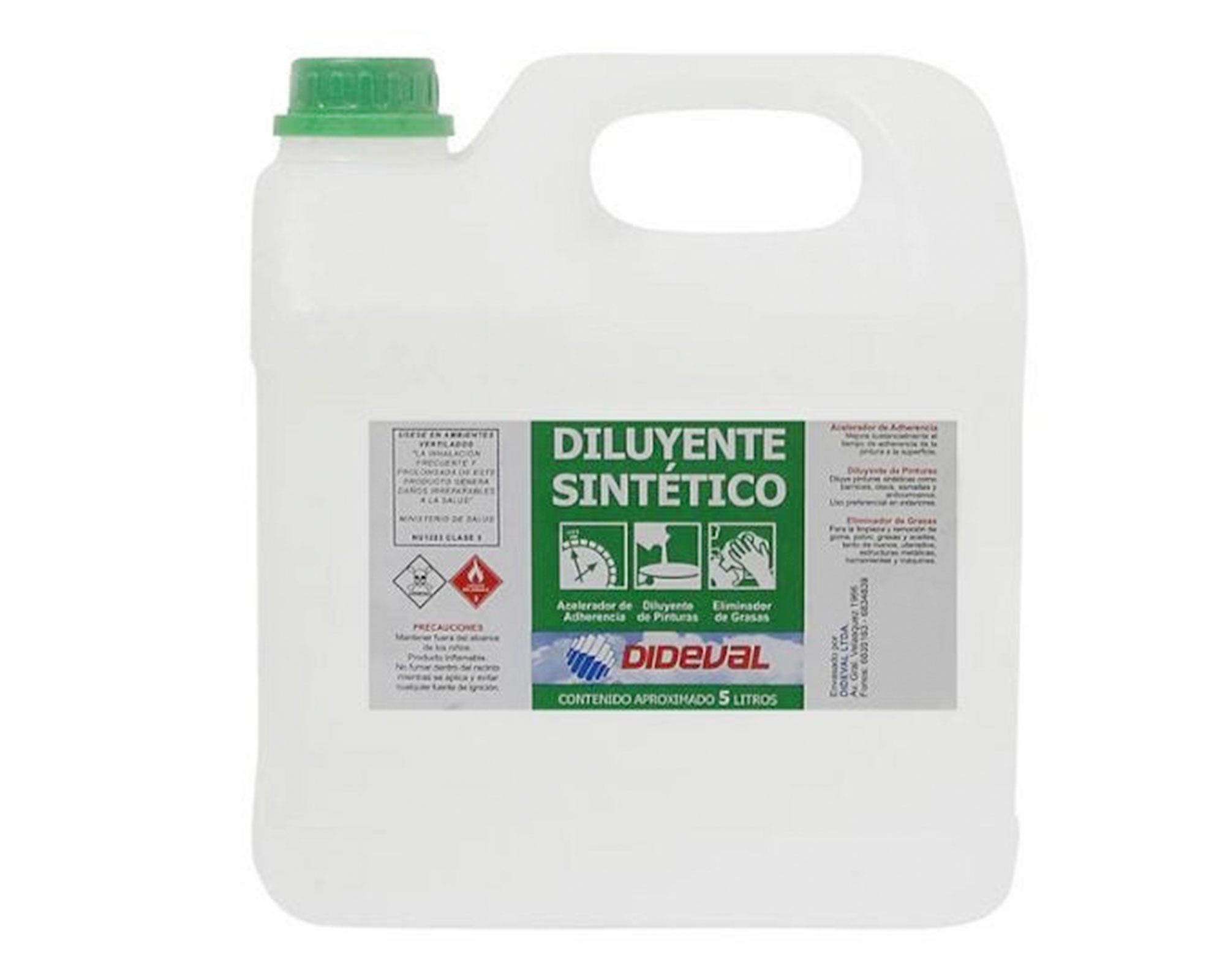 Diluyente sintetico 5 litros Dideval