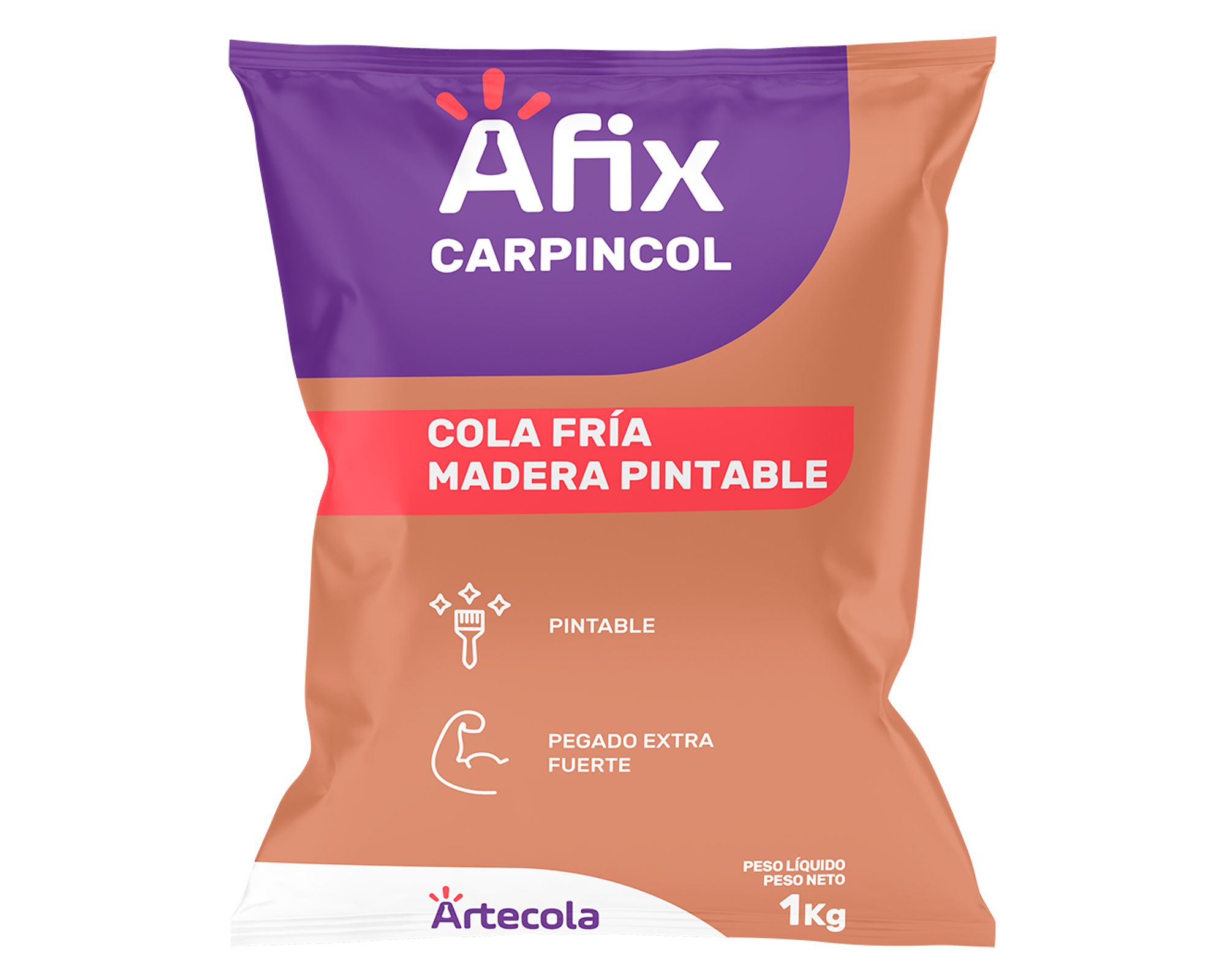 Afix cola fria multiuso bolsa 1kg