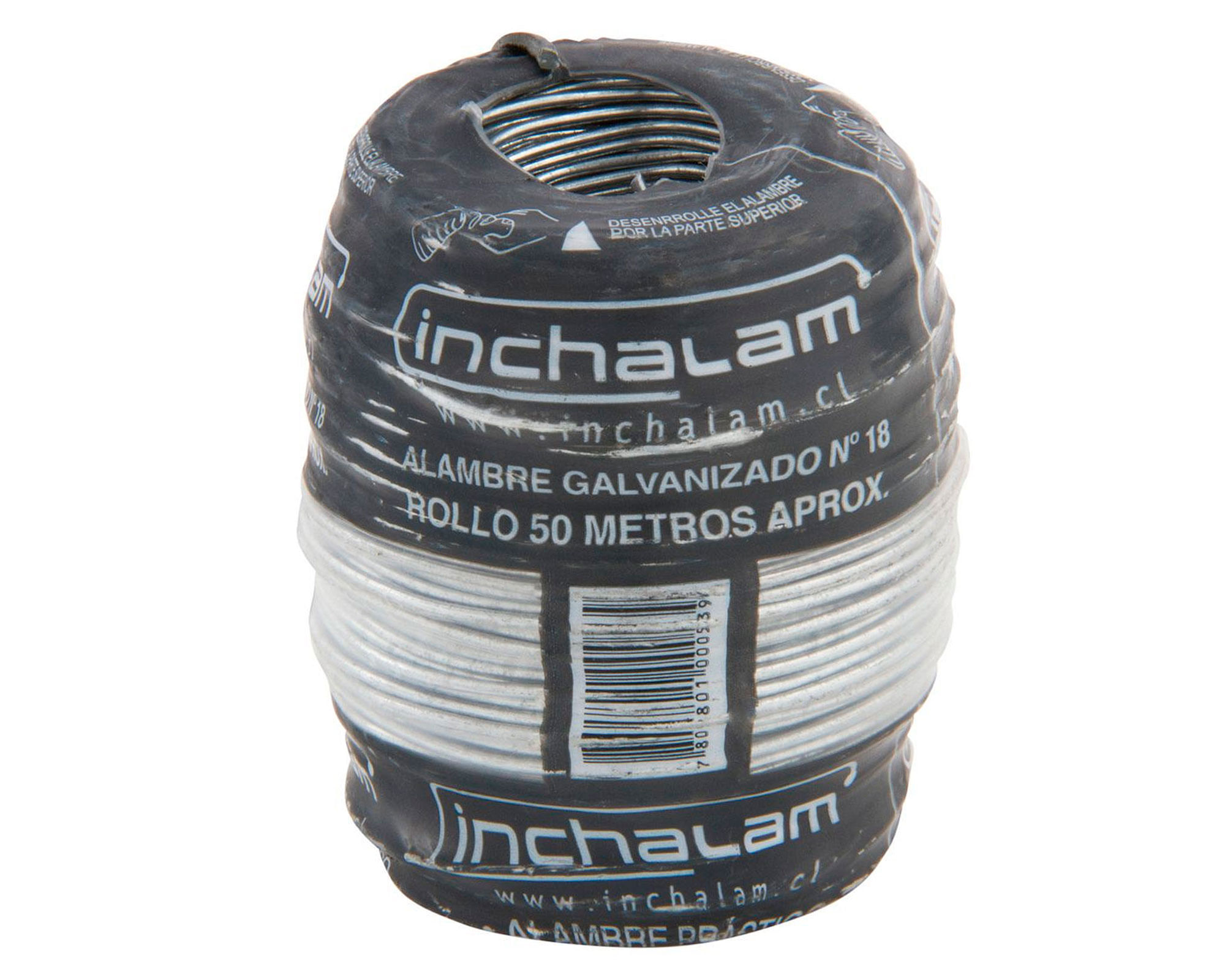 Alambre amarre galvanizado 2.2mm rollo 25kg