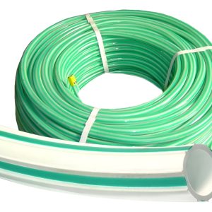 Manguera bicolor verde-blanco standar 100m