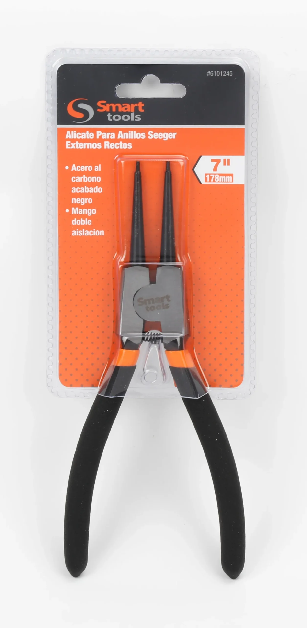 Alicate para seguros 7" exterior recto Smart